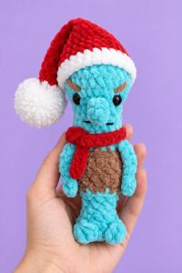 Tester Call: How to Crochet No-Sew Mr. Santa Squidward Plushie for Gifting