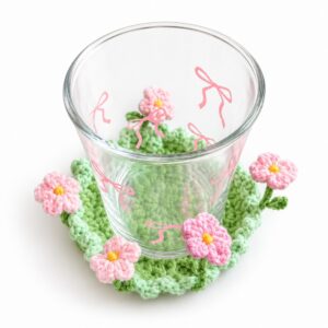 Featuring: How to Crochet Sakura Daisy Pop-Up Coaster for Decoration