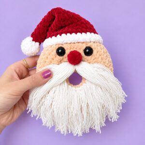 Tester Call: How to Crochet Mr. Santa Anti-Stress Donut Ring Plushie for Christmas