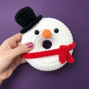 Tester Call: How to Crochet Mr. Snow in Hat & Scarf Chrsitmas Fidget Ring Plushie