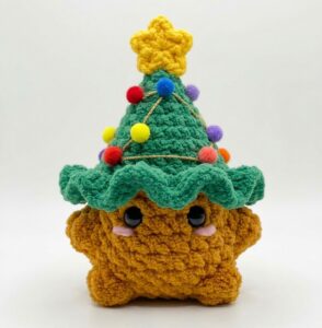 Tester Call: How to Crochet Well-Decorated Tree Hat Baby Mushroom Plushie (Pom Pom Lightings)