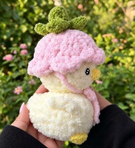 How to Crochet Strawberry & Winter Hat Set Little Bird Plushie for Gifting